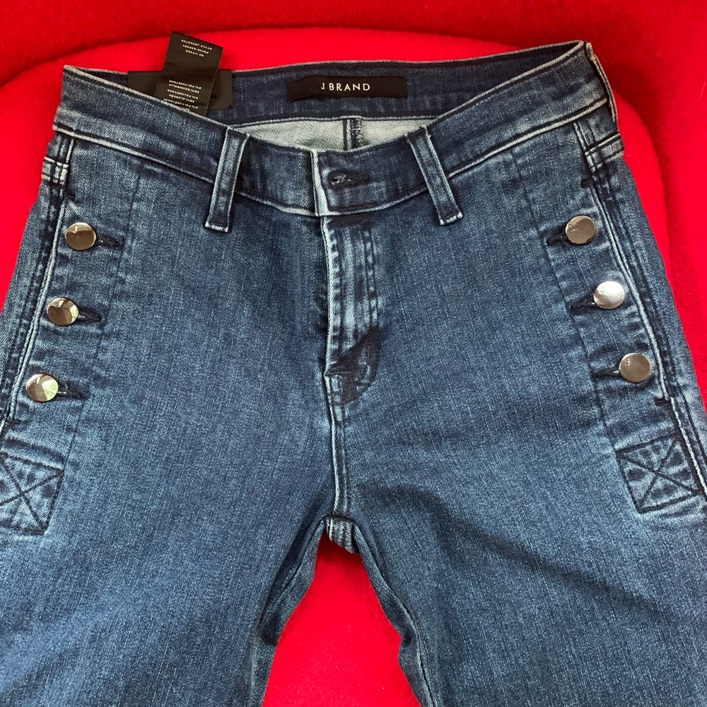 J Brand Zion Mid Rise Skinny Jeans Blue Size 25